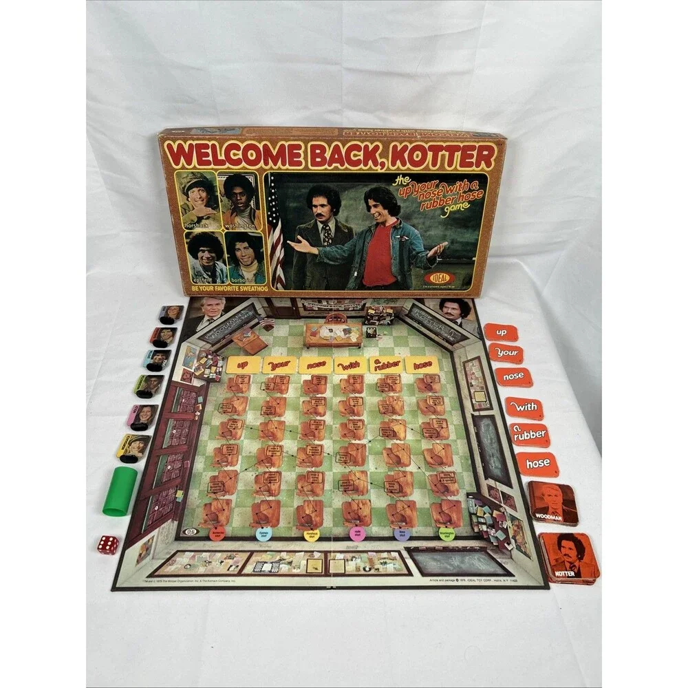 Vintage 1976 Welcome Back Kotter Board Game Travolta Barbarino - Complete